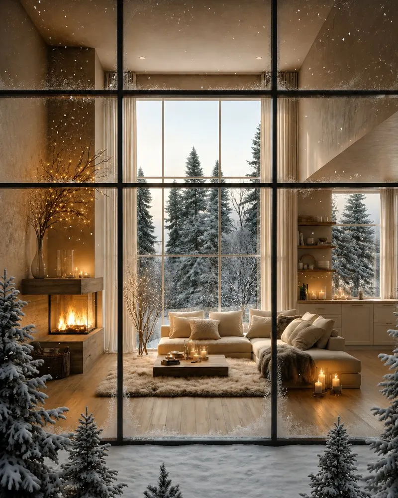 The mountain outside. The warmth within.